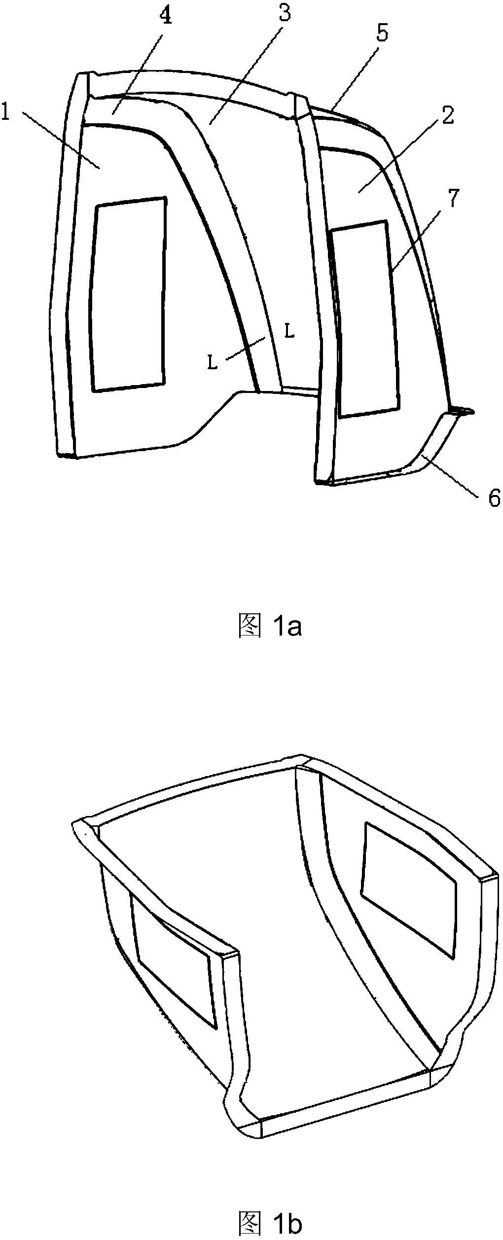 Preparation method of carbon fiber reinforced resin matrix composite rail vehicle head cover