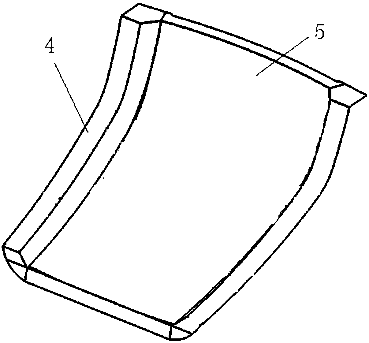 Preparation method of carbon fiber reinforced resin matrix composite rail vehicle head cover