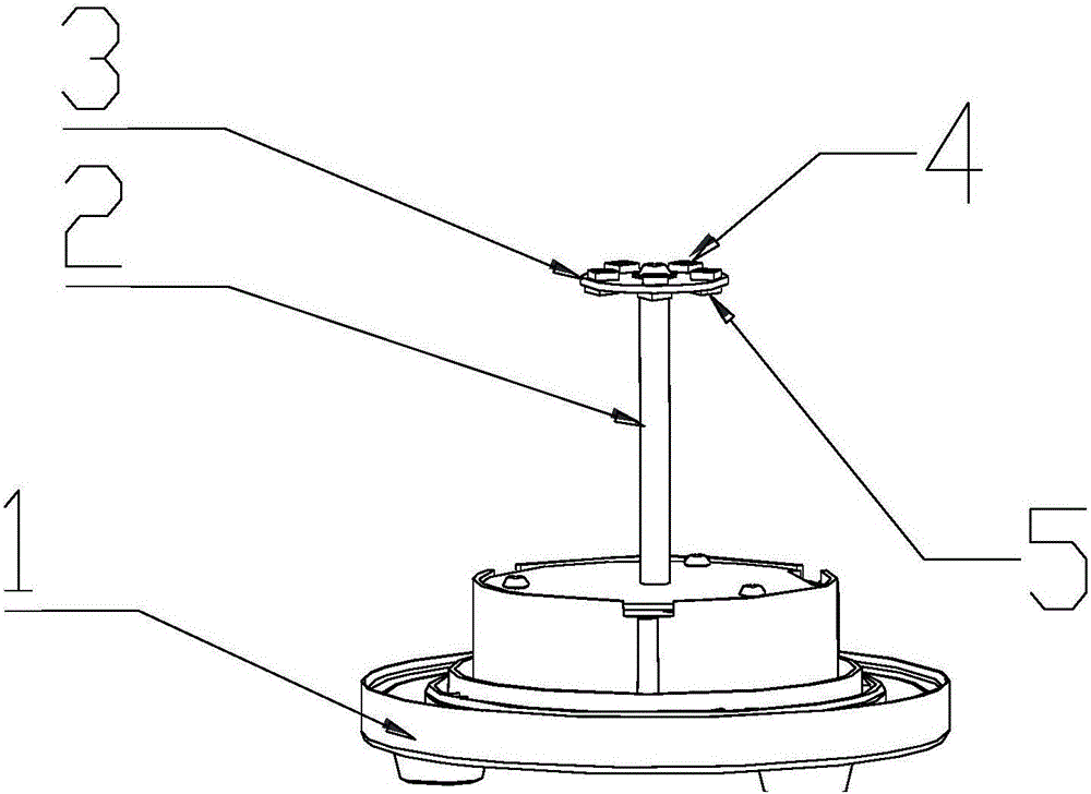 LED lamp bracket and lamp comprising same