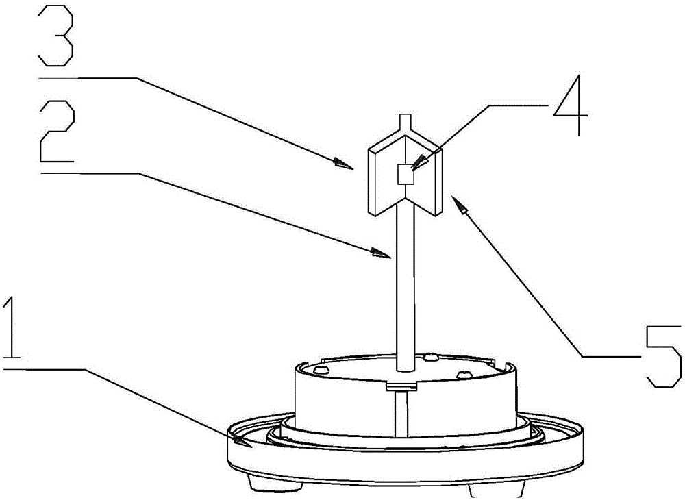 LED lamp bracket and lamp comprising same