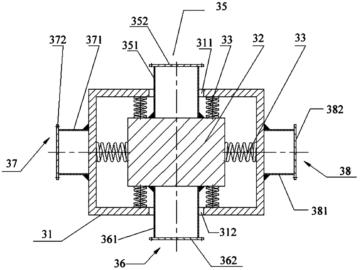 A dynamic control system and dynamic control method for a two-way steel support structure