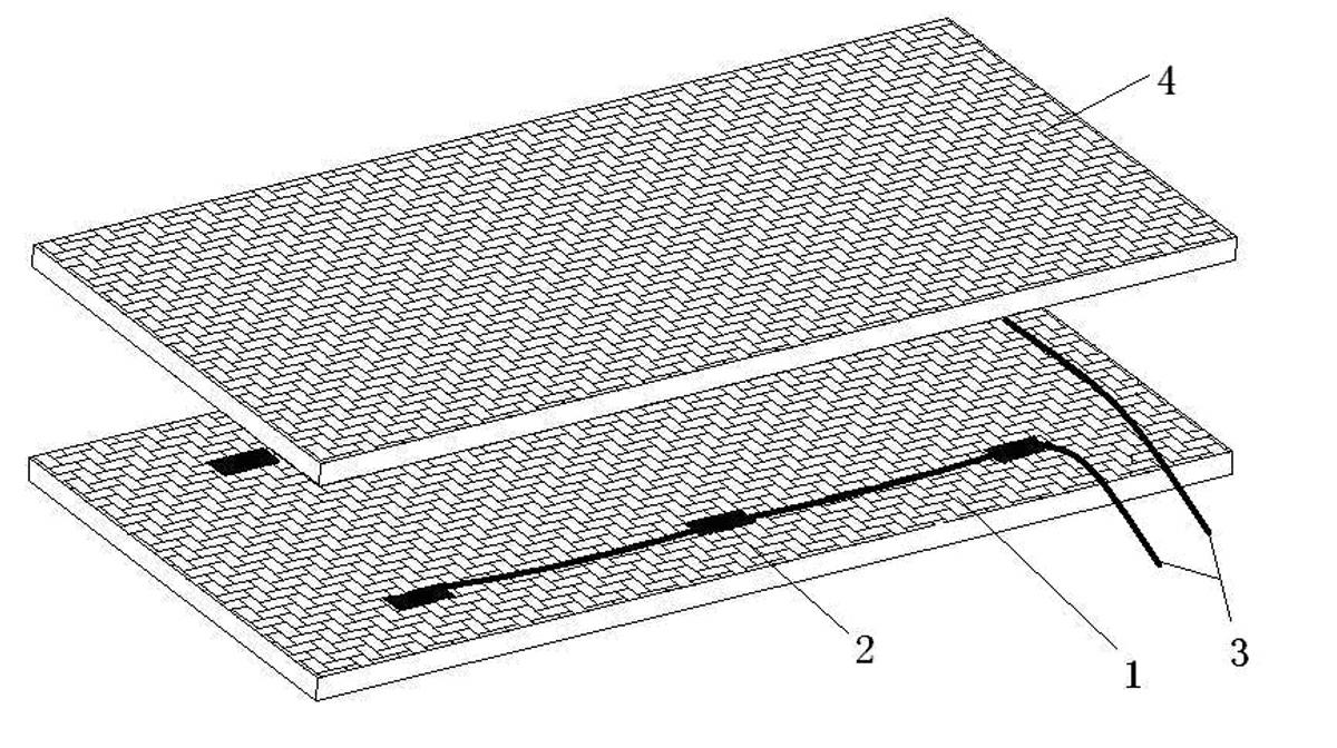 Natural bamboo fiber optical intelligent composite material and preparation method thereof