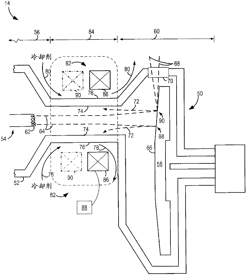 Apparatus and method for improved transient response in an electromagnetically controlled x-ray tube