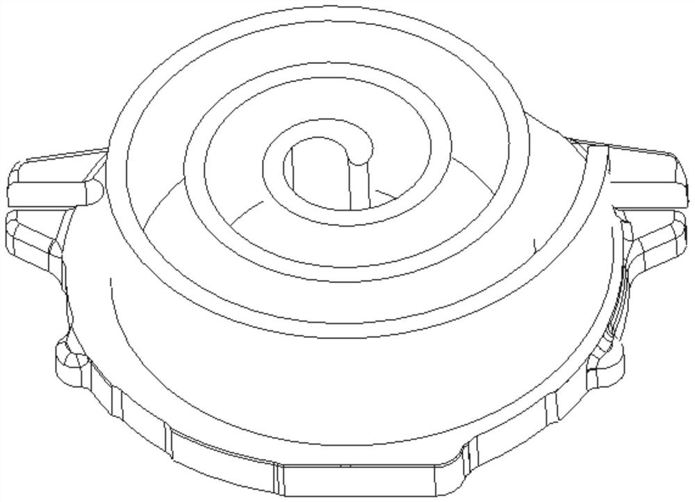 A vermicular graphite cast iron scroll and its production process