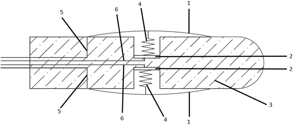 Novel probe used for pelvic floor muscle rehabilitation therapy apparatus and using method thereof