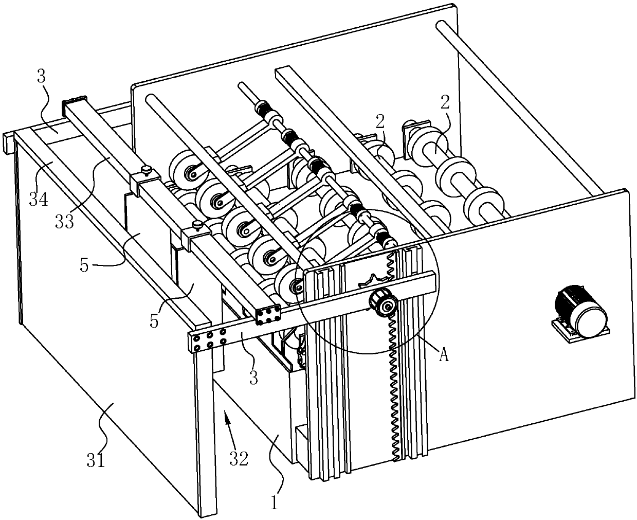 Corrugated paperboard stacking device