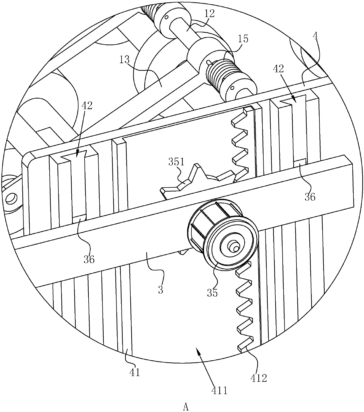 Corrugated paperboard stacking device