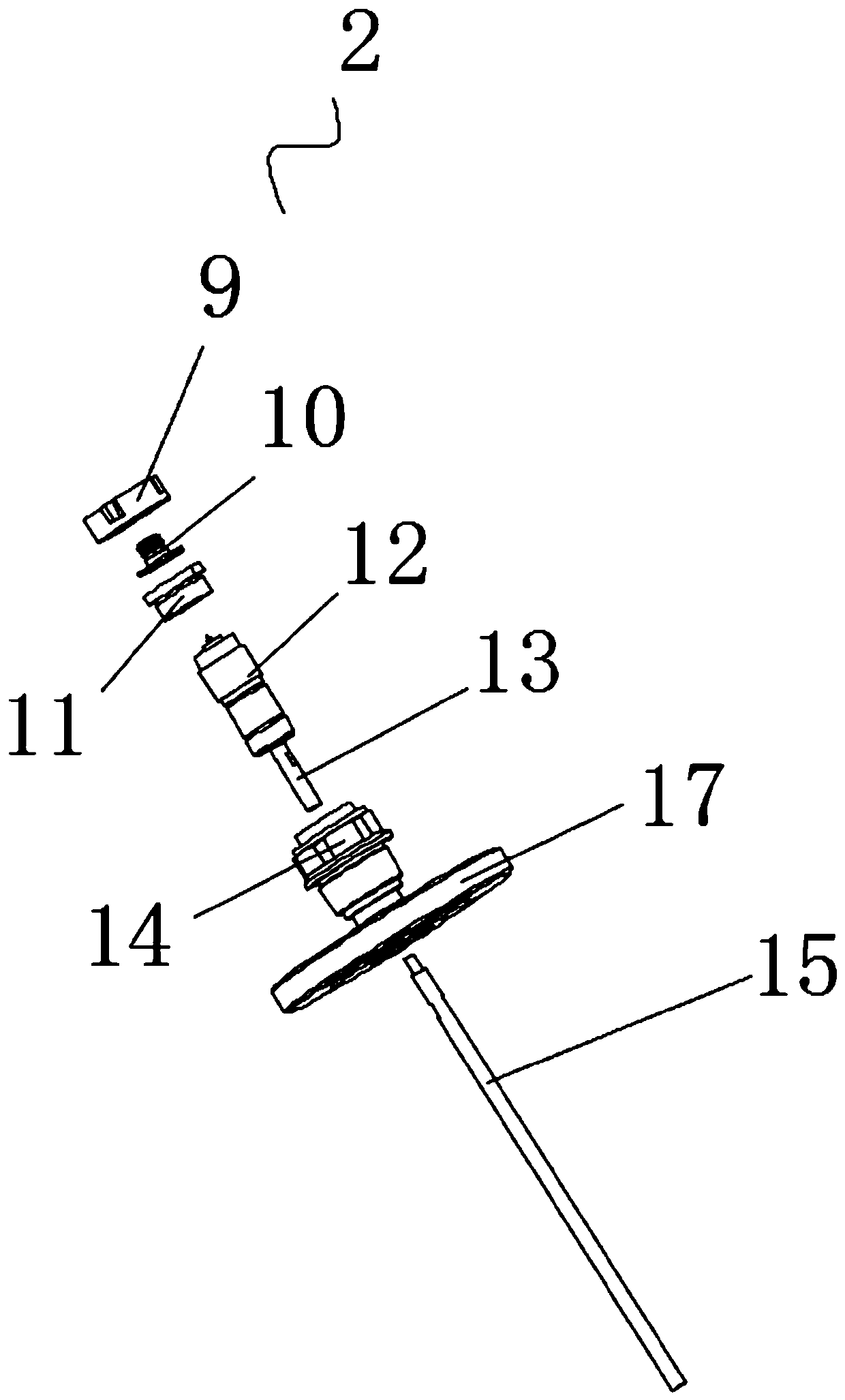 Split type low-loss guided wave radar liquid level meter