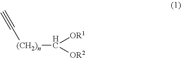 Method of producing aliphatic aldehyde compound having terminal conjugated diene structure and intermediate therefor