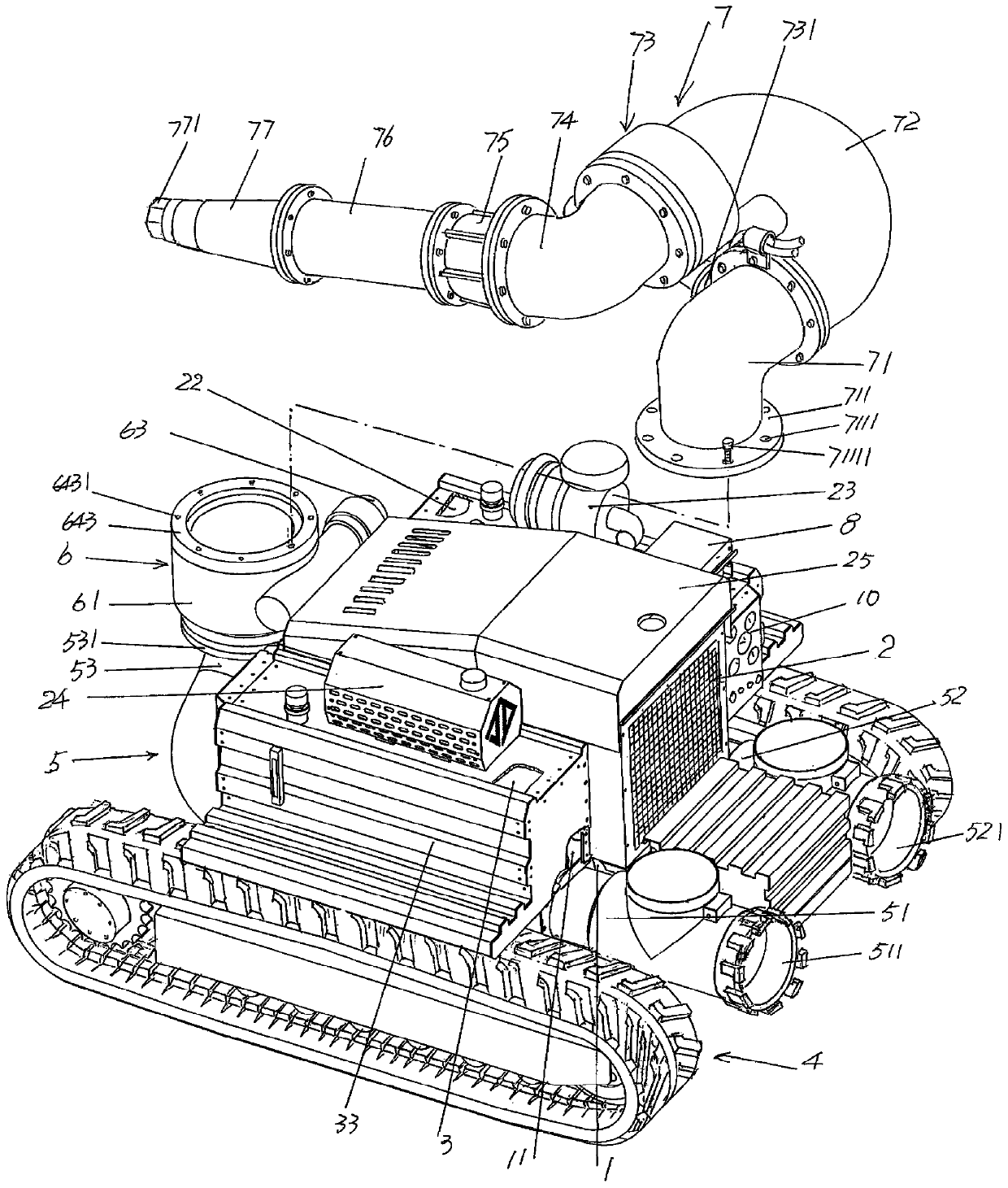 Emergency rescue water cannon device