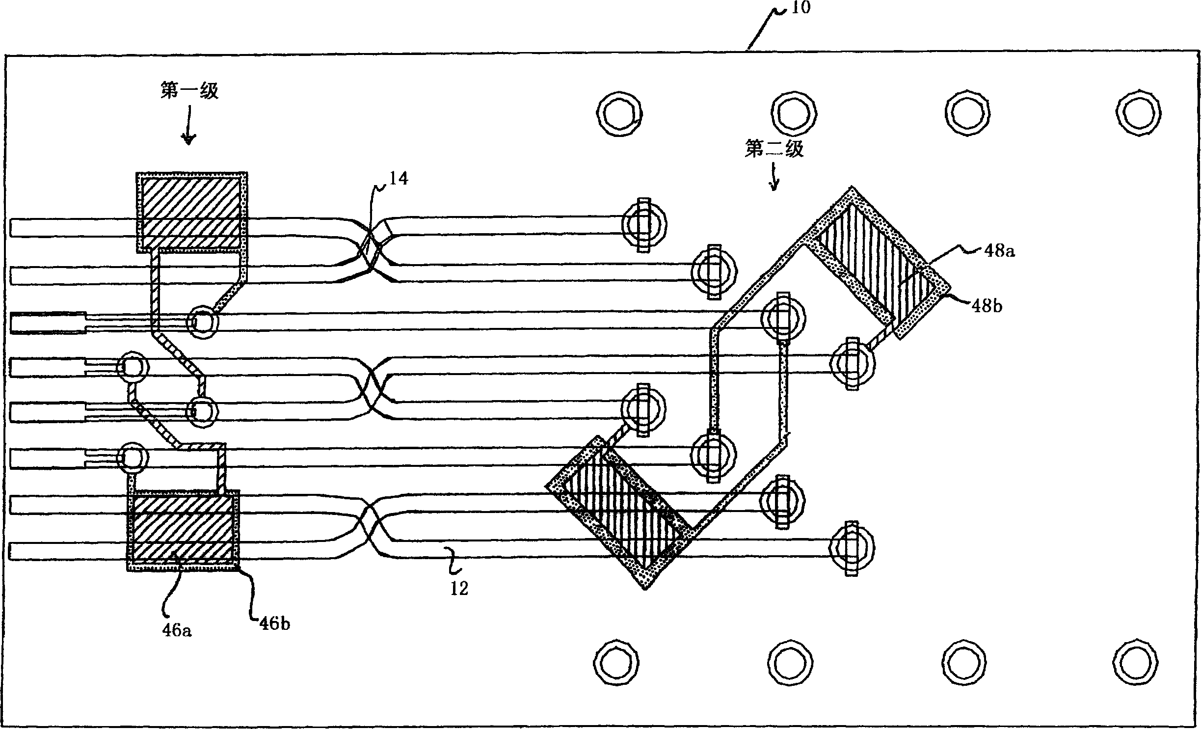 Near-end crosstalk compensation at multi-stages