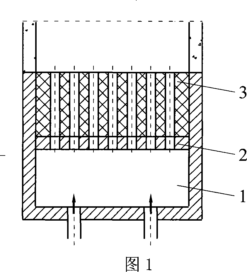 Totally-premixed natural gas catalytic combustion device dispersed combustion method