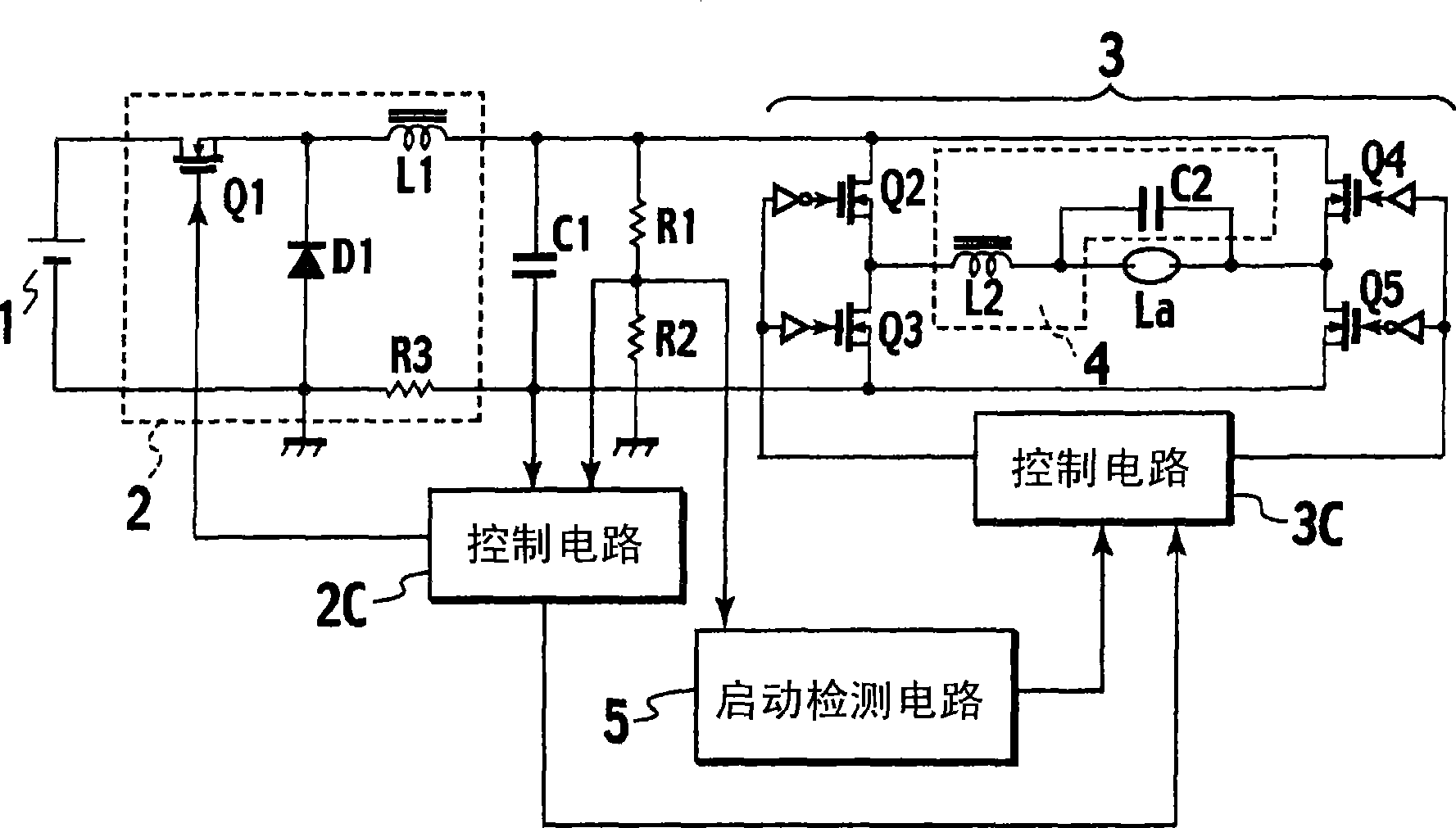 Electric discharge lamp device and lighting apparatus