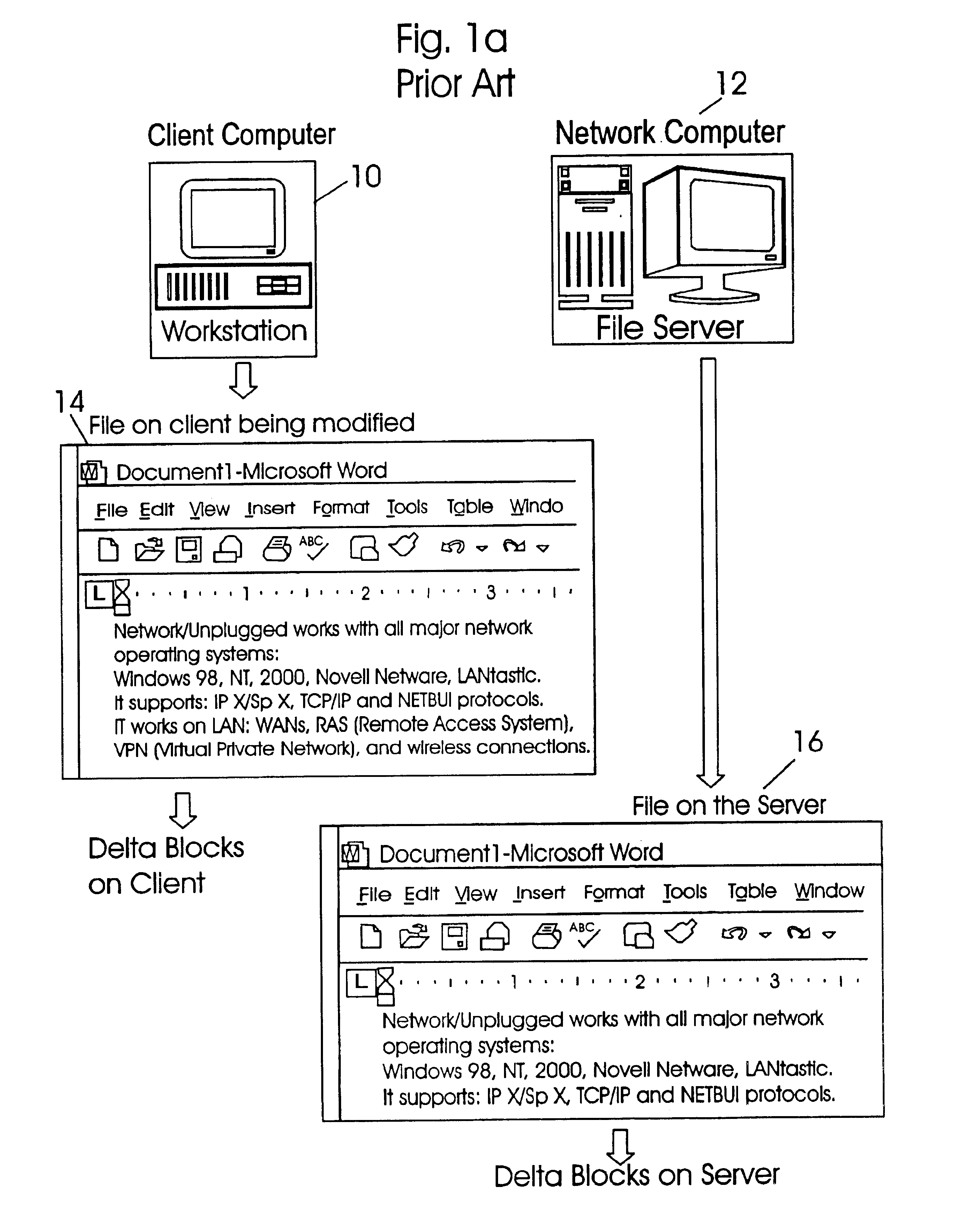 Application independent write monitoring method for fast backup and synchronization of open files