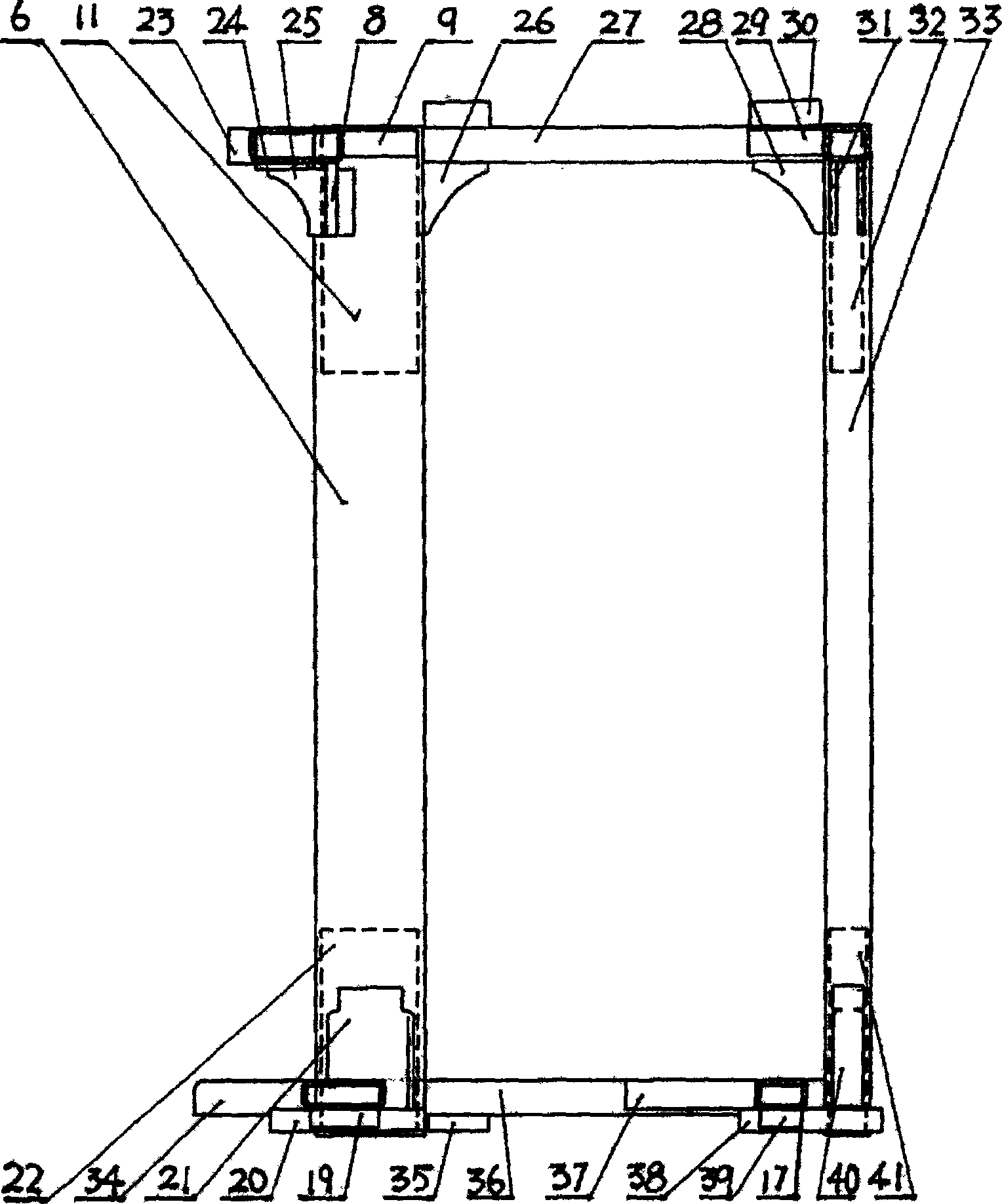 Machineshop truck driver's cab with reinforced turnover protection device