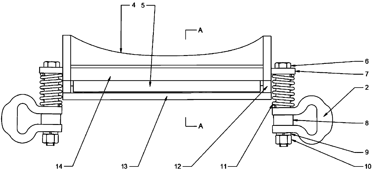 Side double-chain scraper blade for mining scraper conveyer