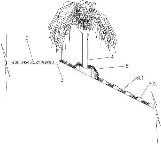 River dam ecological revetment structure