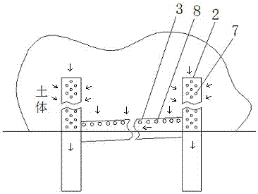 A waterproof and drainage system used in the initial support construction stage of the tunnel