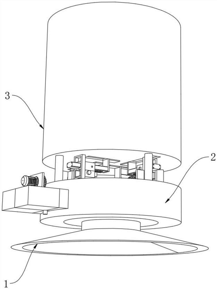 Batch raw material feeding and manufacturing device based on laundry condensate bead production