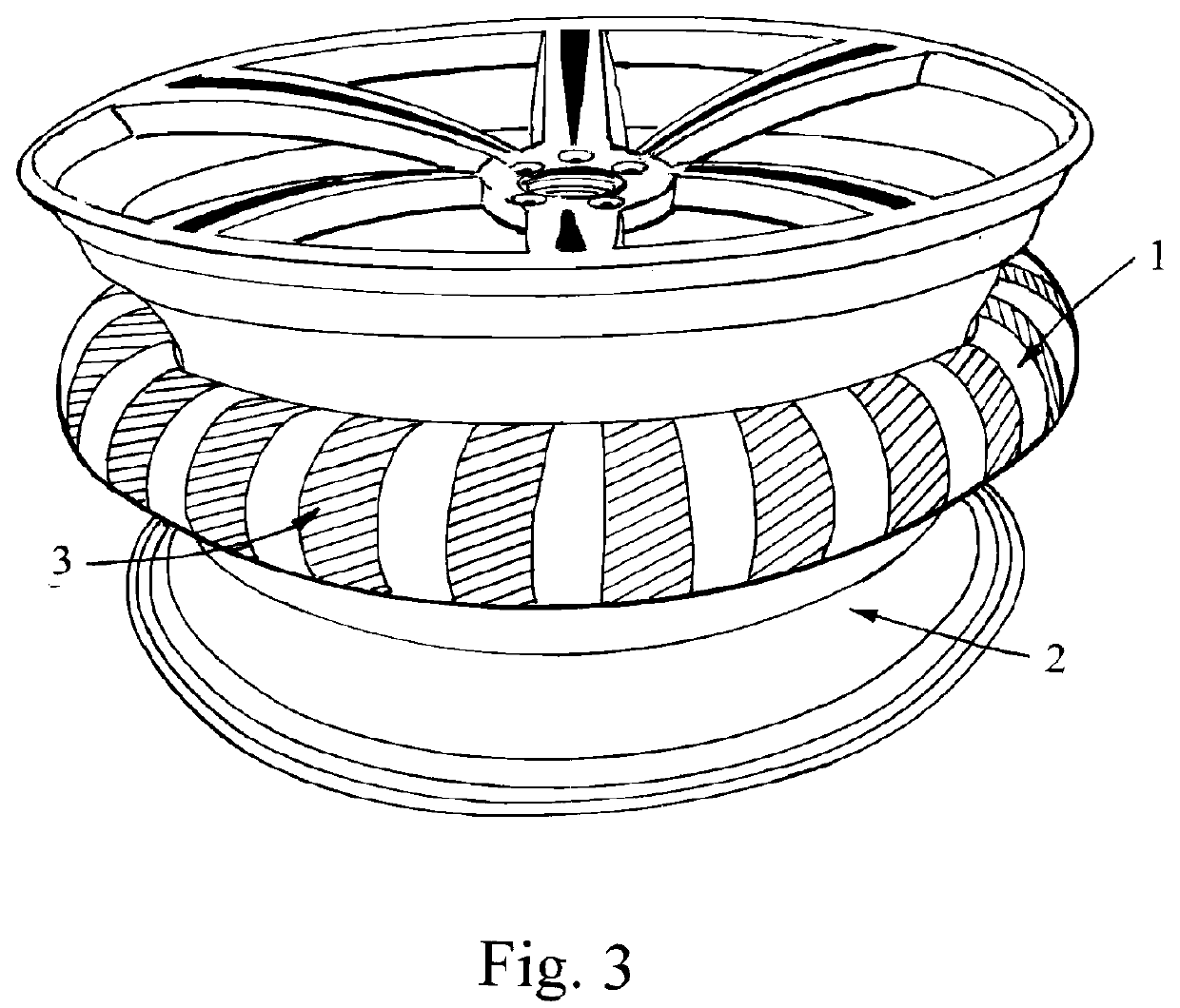 Tyre cavity noise absorber