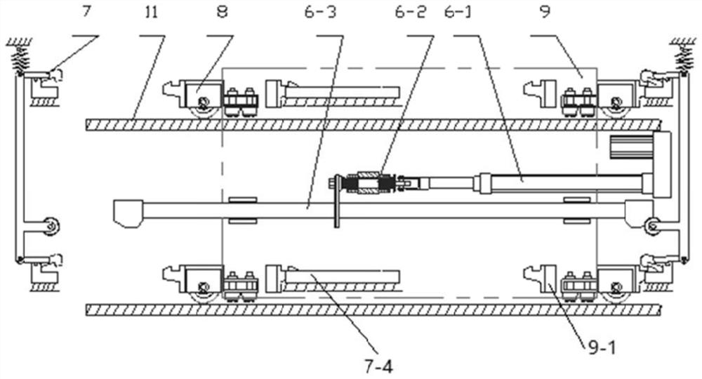 Running system used for multi-car elevator