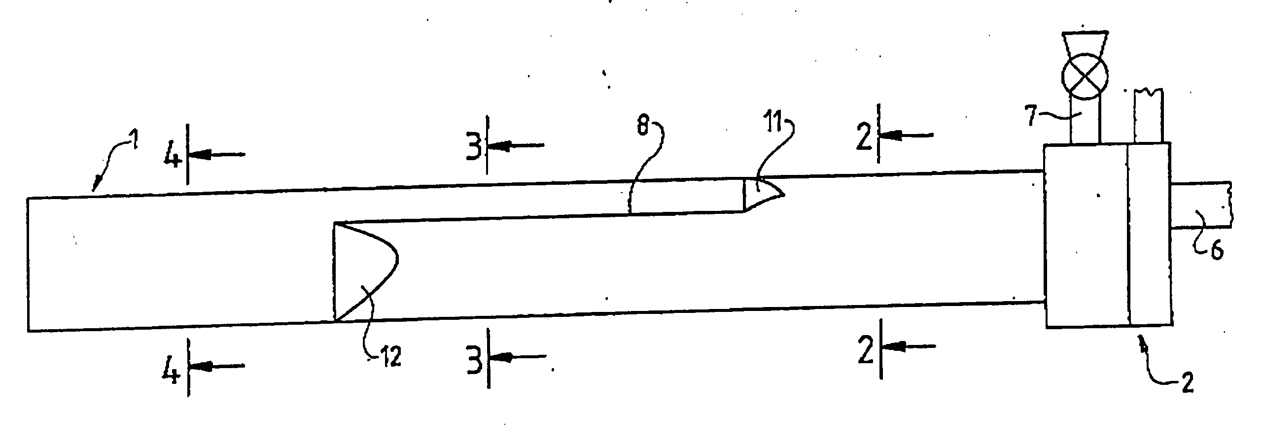 Ureteroscope having a stem