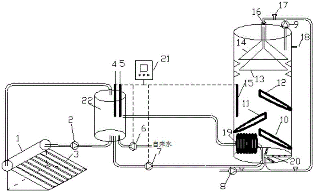 Small solar heating folded plate type UASB system