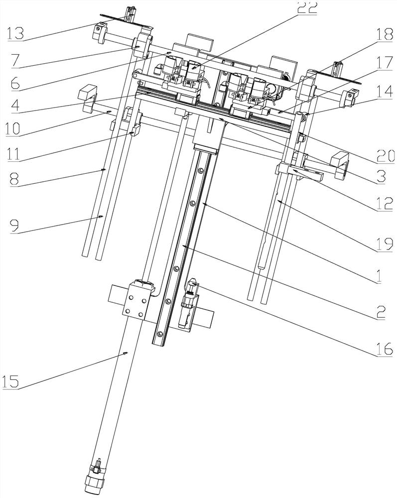 Floating car seat headrest rod multi-dimensional oiling equipment