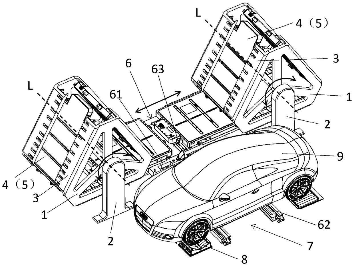 Vehicle battery exchange system