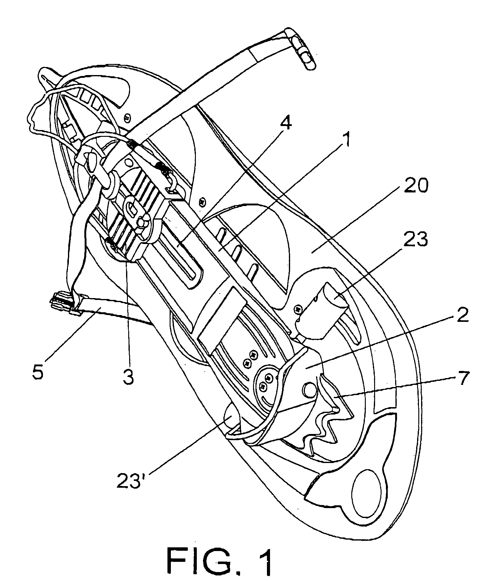 Perfected device for walking on snow or ice