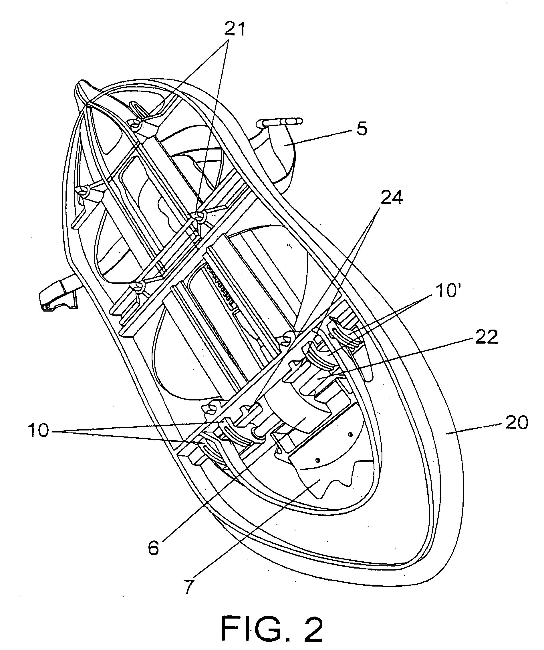 Perfected device for walking on snow or ice