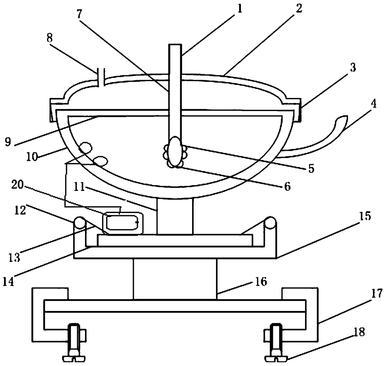 Extracting mortar for molecular biology test and extracting method thereof