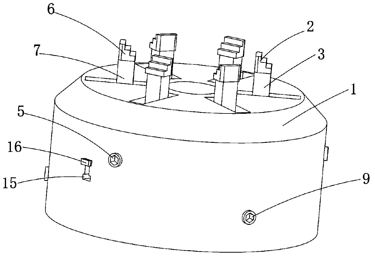 Clamping and positioning mechanism for cutting bearing inner ring