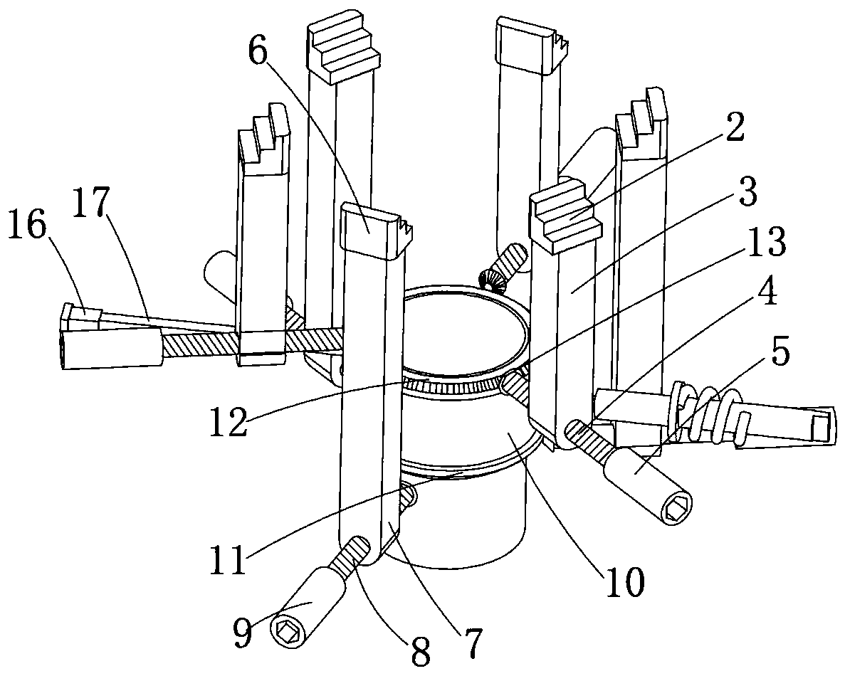 Clamping and positioning mechanism for cutting bearing inner ring