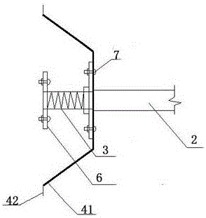 Novel sucker and spring type energy dissipation damper