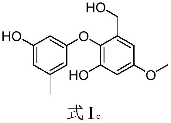 Diphenyl ether phenol as well as preparation method and application thereof