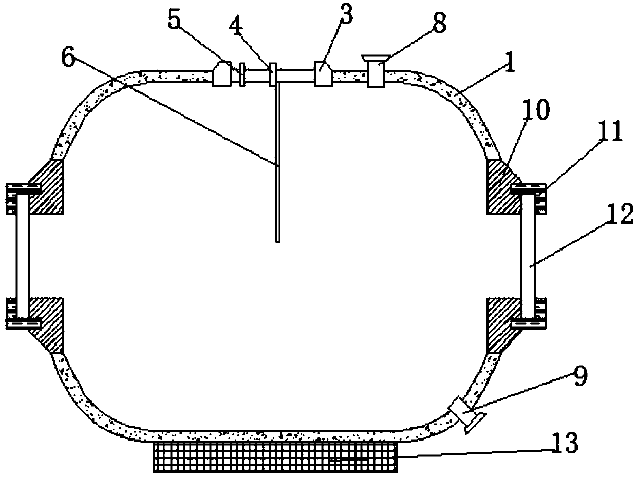 Explosion experimental device for simulating underground free field environment