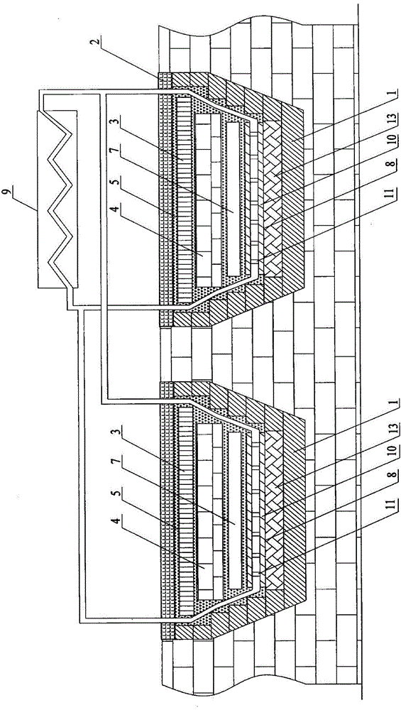 Thermal protection type coke oven waste heat recovery power generation system based on power source voltage adjustment circuit