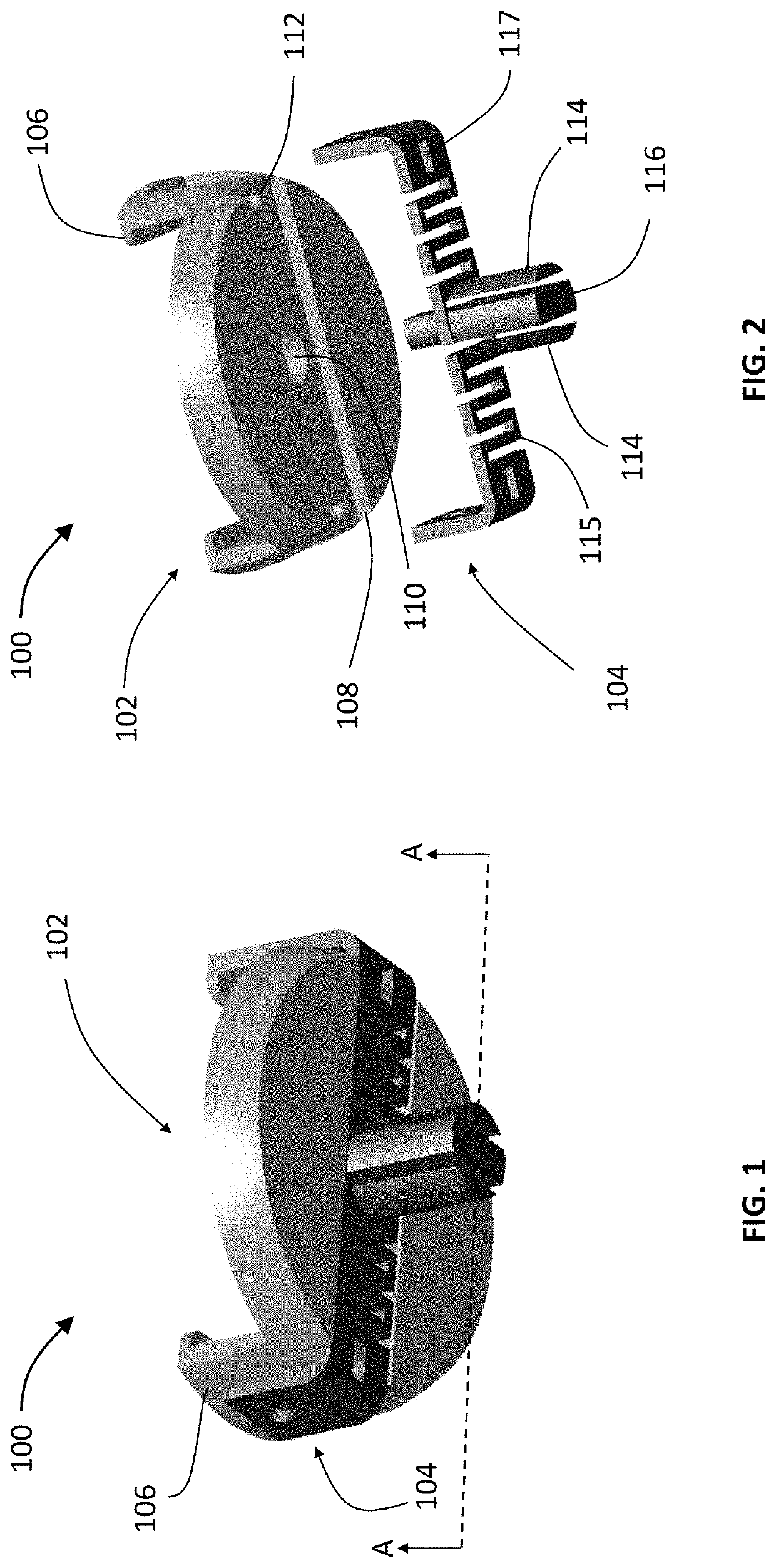 Humeral Head and Cup Trial with Flexure