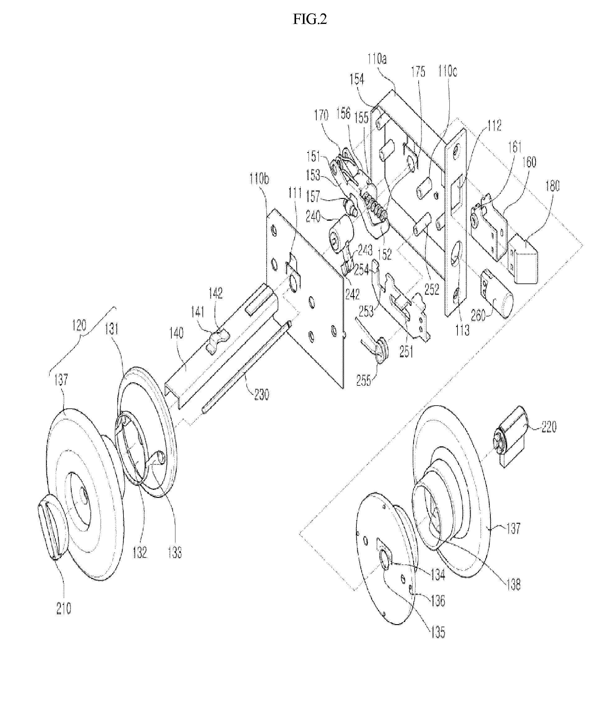 Apparatus for opening and closing front entrance