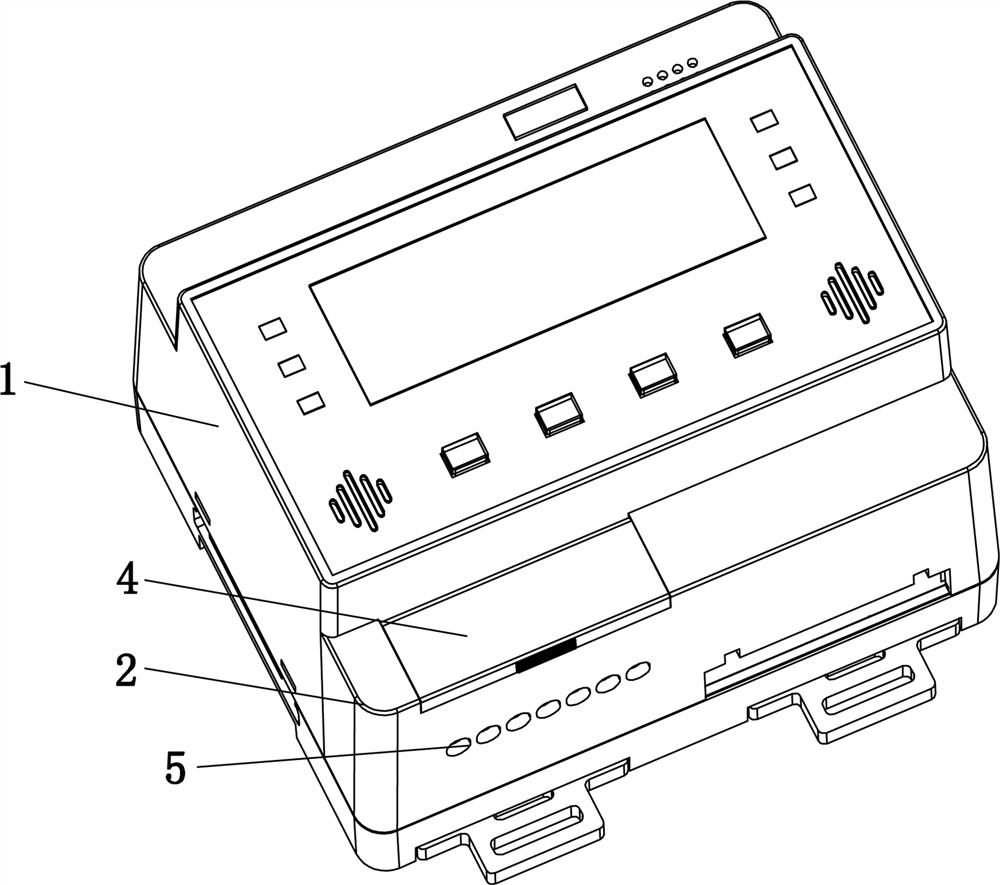 Three-phase electrical fire detection alarm capable of preventing electric shock and static breakdown