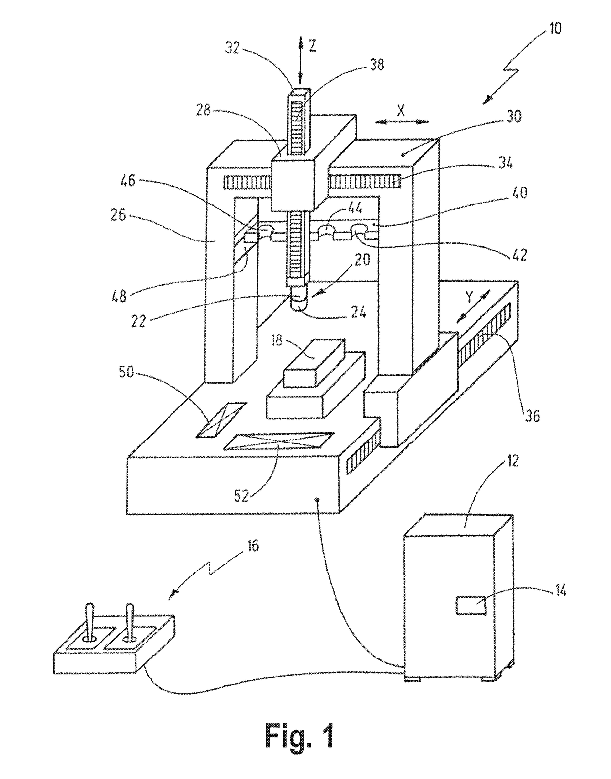 Incident-light illumination for a variable working distance