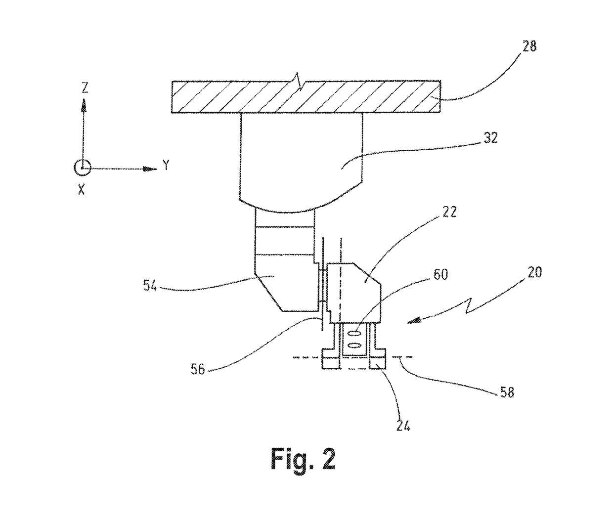 Incident-light illumination for a variable working distance