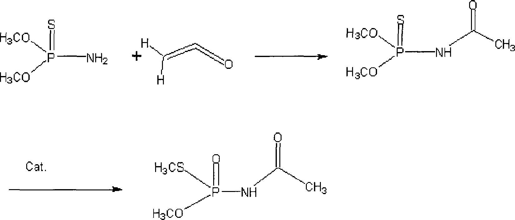 Method for preparing acephate