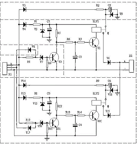 Civil electromagnetic type gas emergency cut-off valve containing energy storage valve closing module