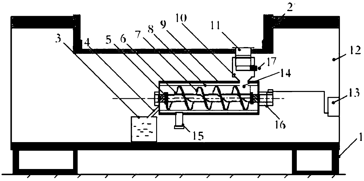 Kitchen waste water solid-liquid separation and solidification integrated treatment device and cabinet body for kitchen