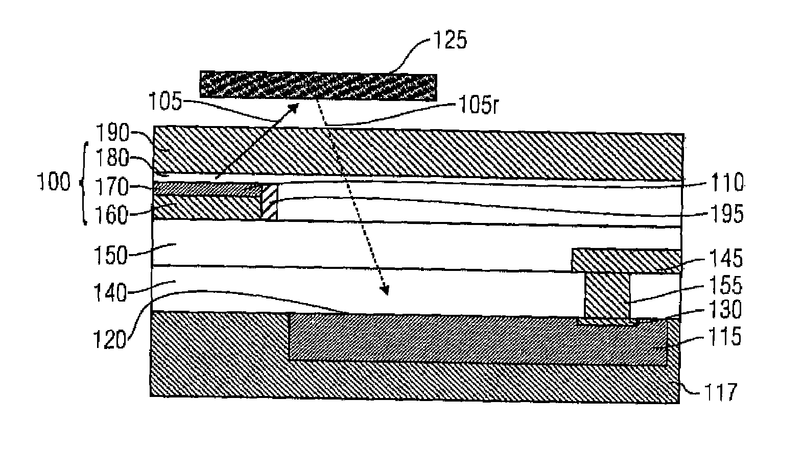 Reflex coupler with integrated organic light emitter