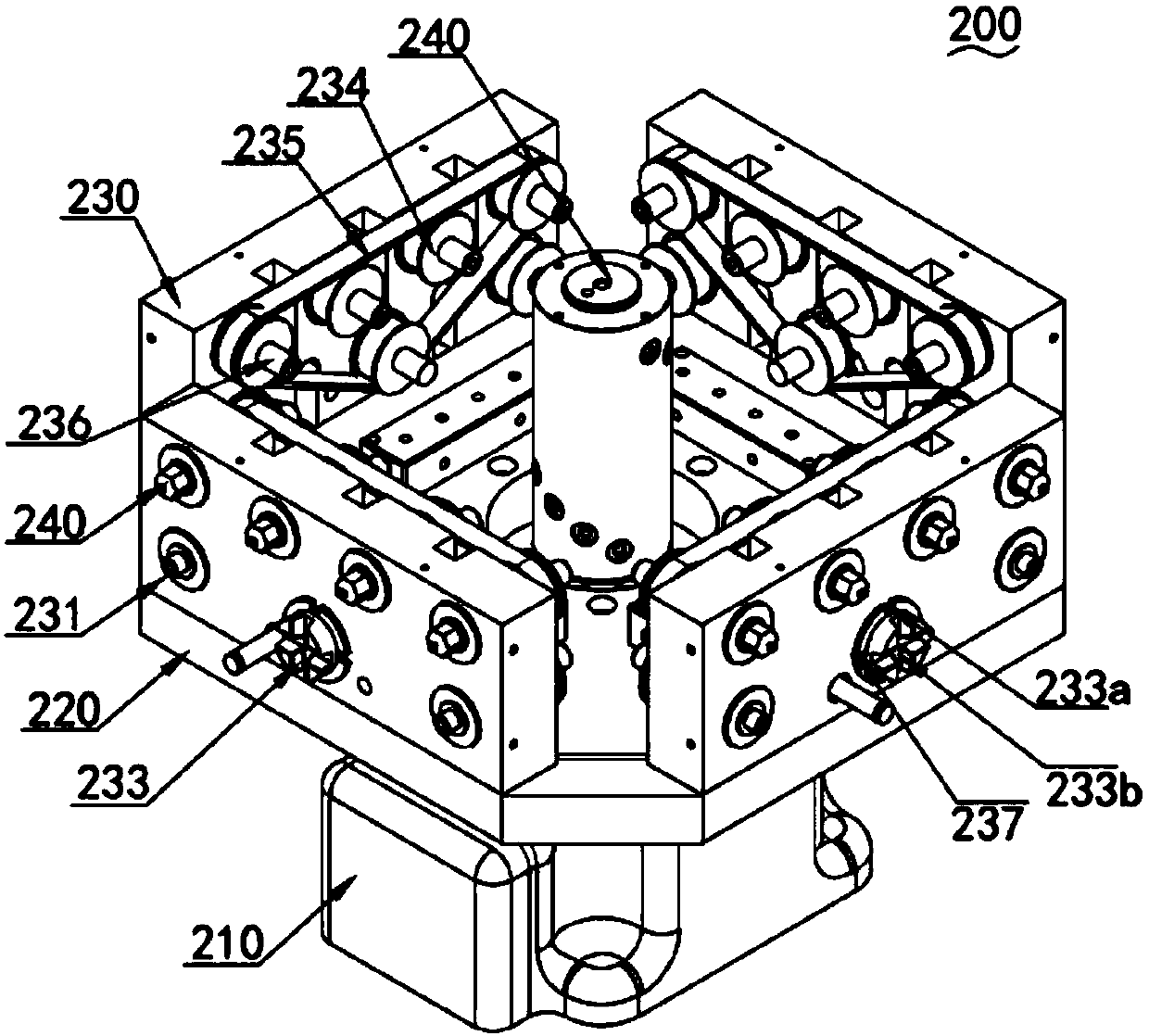 Electronic element high-efficiency vacuum gluing equipment