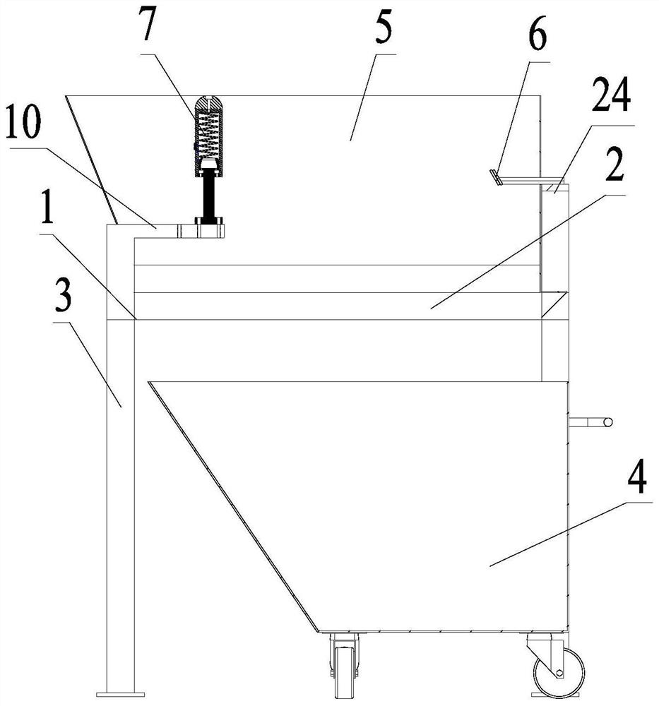 Aluminum alloy engine cylinder block casting waste removal device and removal method