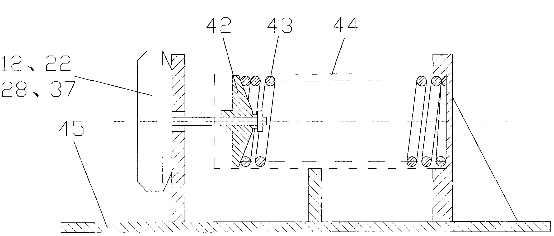 Development experimental platform for detecting and controlling automobile tire pressure ABS (Anti Lock Brake System)/ASR (Acceleration Slip Regulation) key part